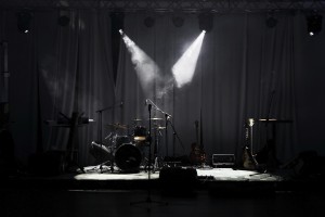 Stage in Lights before concert