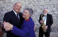 Elderly Couple Dancing